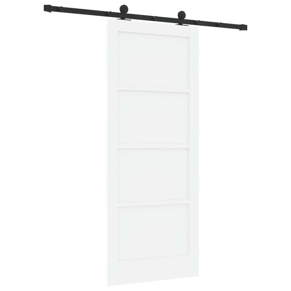 Porta scorrevole Bianco e Nero 83 x 202 cm
