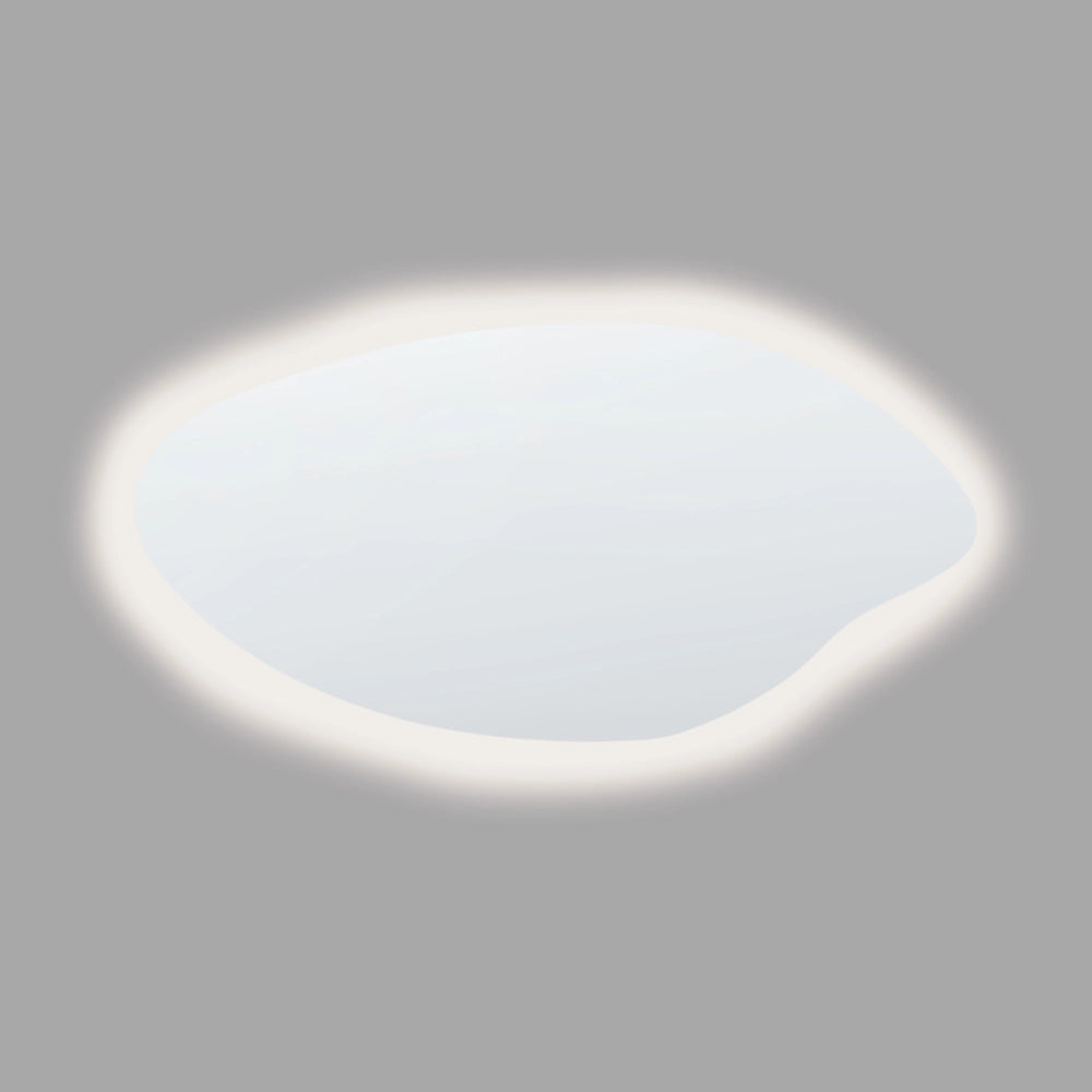 Specchio da parete a LED senza contatto per camera da letto e bagno, 60 x 120 cm, argento per bagno, trucco e camera da letto