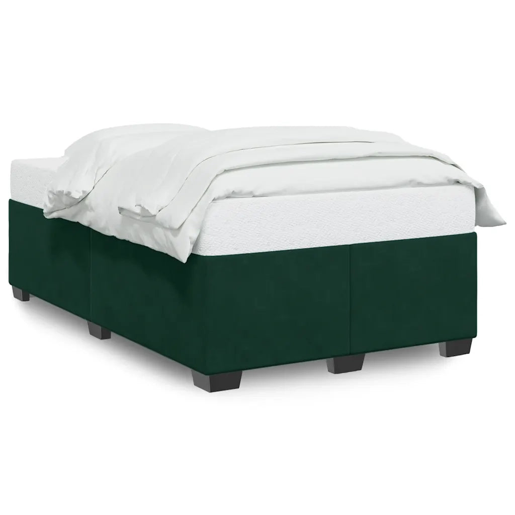 Giroletto senza Materasso Verde Scuro 120x200 cm in Velluto