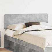 Testiera-Testata-Testiera Decorativa Grigio cemento 150 cm Legno multistrato 257227