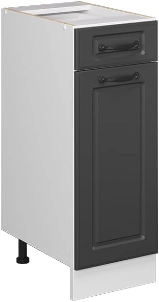 Frontale cucina R-Line, Antracite casa di campagna, 29.6 x 71.6 cm frontale del mobile per mobile base con cassetti