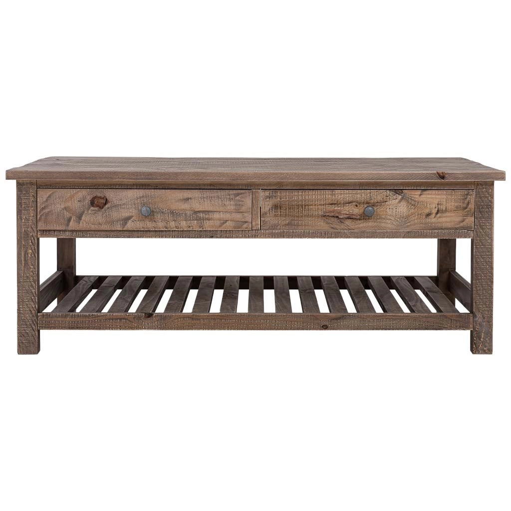 Tavolino in legno marrone 120x70x45h cm