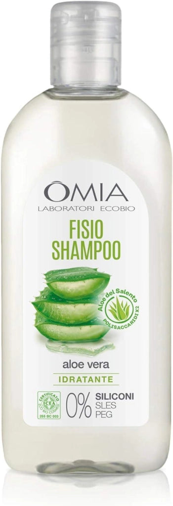 OMIA FISIO SHAMPOO ECO BIO CON ALOE VERA DEL SALENTO USO FREQUENTE PER CAPELLI SECCHI 250 ML