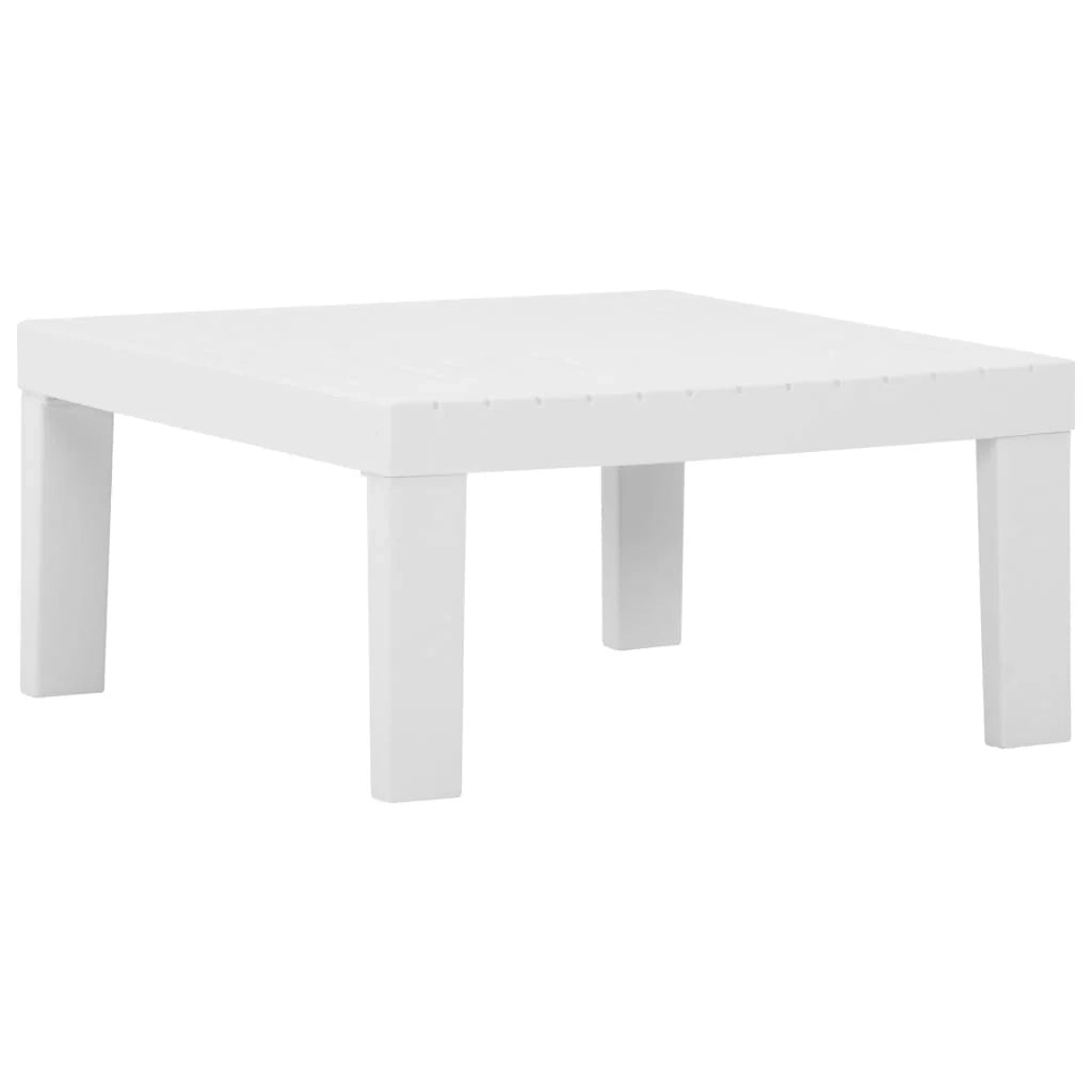 Set di mobili da giardino mobili da esterno 3 pezzi con cuscini in plastica bianca 02_0015986