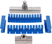 Kit di rimozione di deblu sferza per auto | Set da 8 pezzi in acciaio inossidabile con cavi | Blu/argento | Per deblu sferza piani di metallo