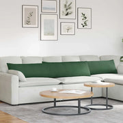 Cuscini da Divano 2 pz-Set di 2 Cuscini per Sofa Verde Scuro 200 x 40 cm 510845