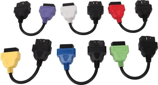 Set di cavi per analisi ECU - 6 pezzi - resistente ai tagli - efficiente - elevate prestazioni - veicoli sensibili - strumenti di riparazione - veicoli.