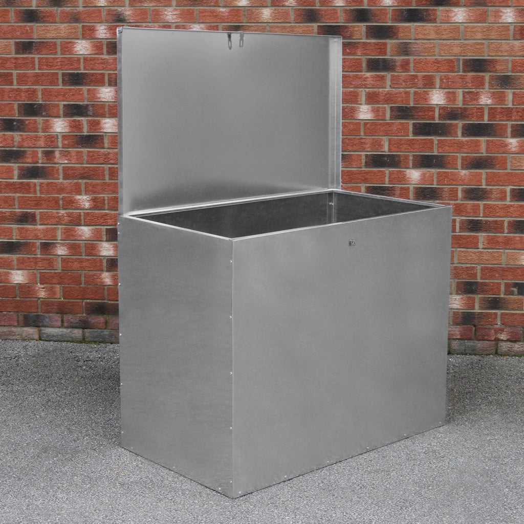 Contenitore Mangime Galvanizzato 64L con Lucchetto Antiroditore