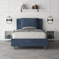 Letto 1 Piazza e Mezzo 120x190 cm Senza Rete Antea Blu