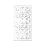 ROUND CROSS- Pannello in PVC traforato - Parasole Colore: bianco, Misura: 47x94 cm