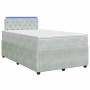 Letto box spring con materasso Grigio Chiaro 120 x 190 cm 3453095