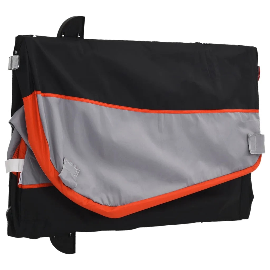 Rimorchio da Bici Nero e Arancione 30 kg in Ferro CFW8500395