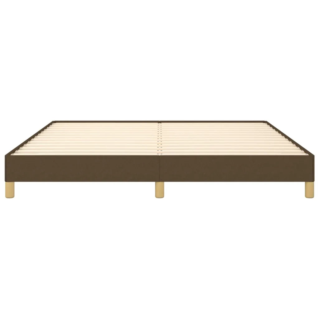 Giroletto senza Materasso-Struttura Letto Marrone Scuro 180x200 cm Tessuto 474123