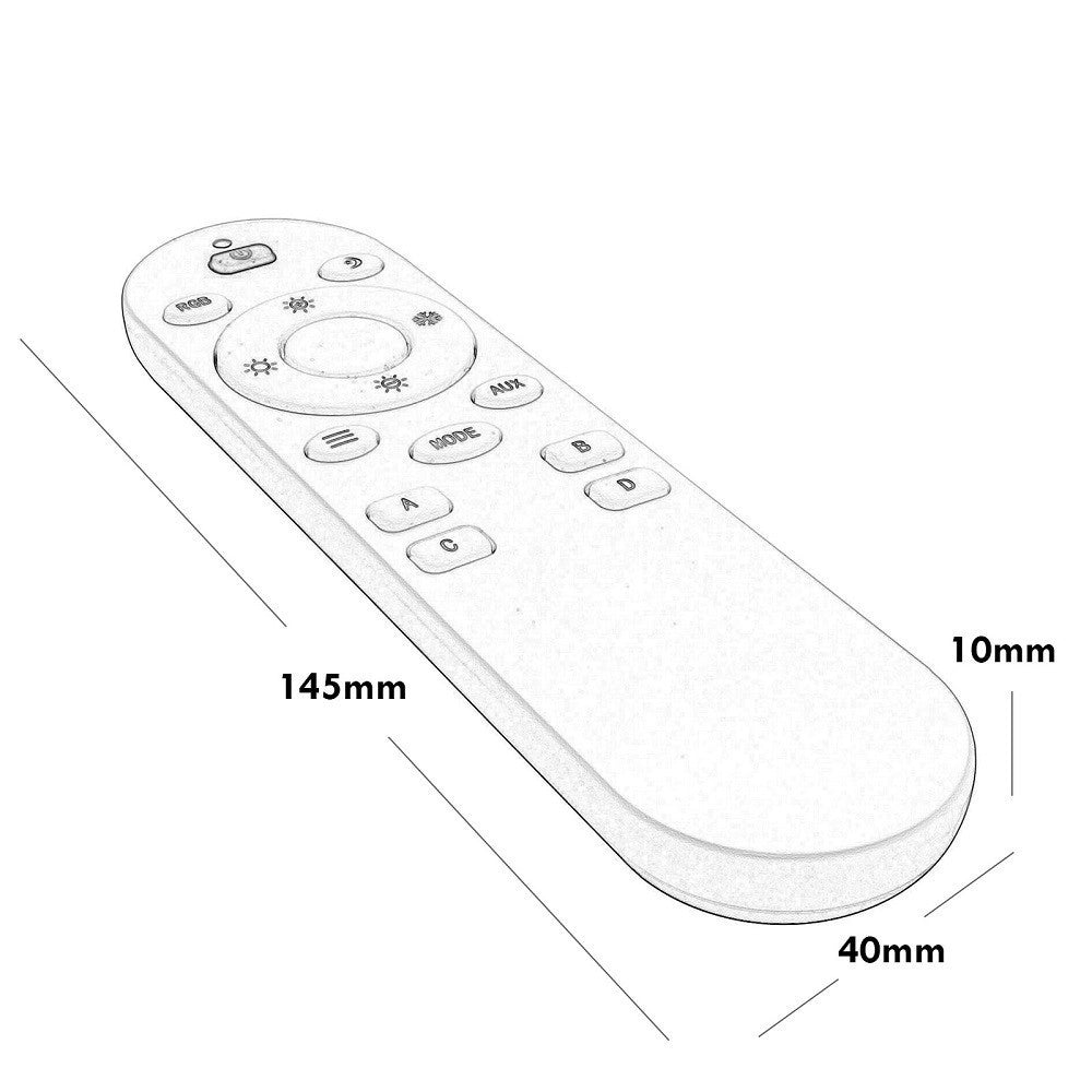Trade Shop - Telecomando Cct 4 Zone Faretti Track Controllo Luci Dimmer Cambio Temperatura Luce -