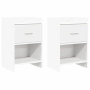 Comodini 2 pcs Bianco 40 x 30 x 60 cm Legno ingegnerizzato 8010980