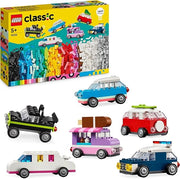 LEGO Classic Veicoli Creativi, Modellini di Auto Colorate da Costruire in Mattoncini, Set con Macchine Giocattolo - Eta