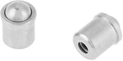 Kit di Plunjer a Bolla 10 pezzi - Acciaio Inossidabile - Plunjer a Bolla - Fermo Duro - Applicazioni Meccaniche - Facile da Installare - Plunjer a Molla