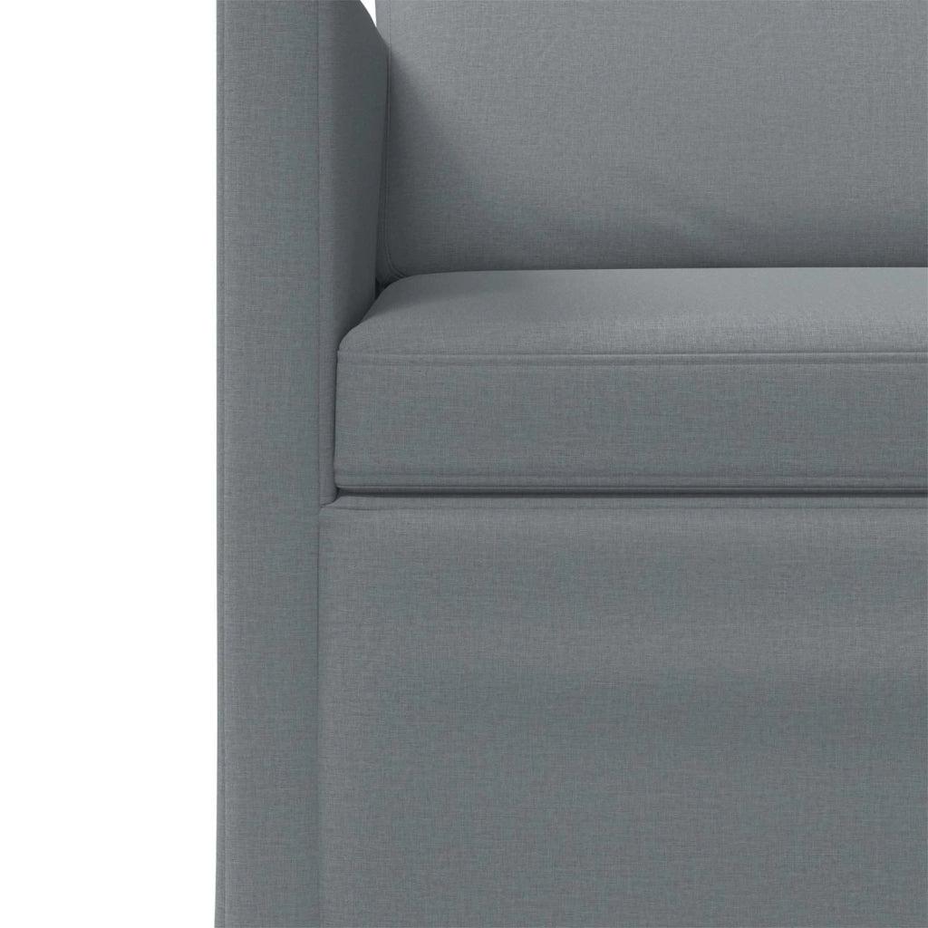 Set di divani 2 pcs Grigio Chiaro Tessuto 3433134