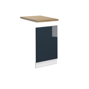 Vicco Mobili da cucina Blu scuro lucido 45 cm , PL Rovere