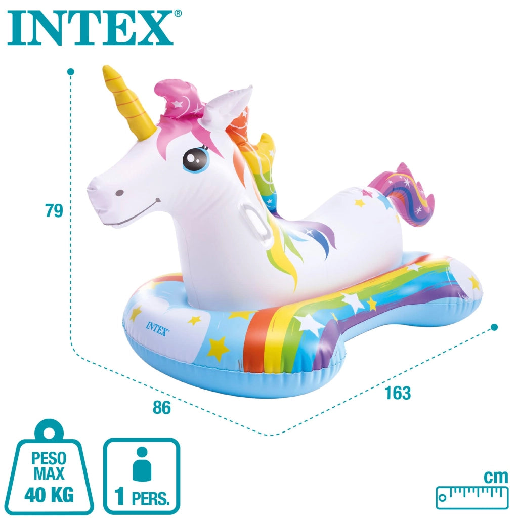 Unicorno Gonfiabile Cavalcabile +3 Anni 163 CMX86H. Peso 1,54 kg (57552)