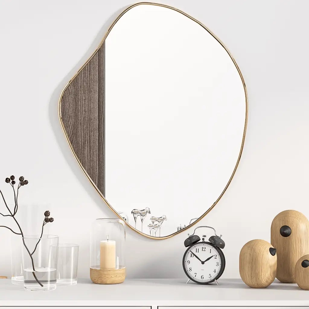 Specchio da Parete Dorato 60x50 cmcod mxl 95582