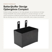 Batterie Carriera - Scatola di Ricarica - Resistenze Porta Batterie - Compatta e Sostenibile - 4,6 x 3 x 2,8 Pollici - Adatta per ATV e Motocross - Scatola di Ricarica per Off-road