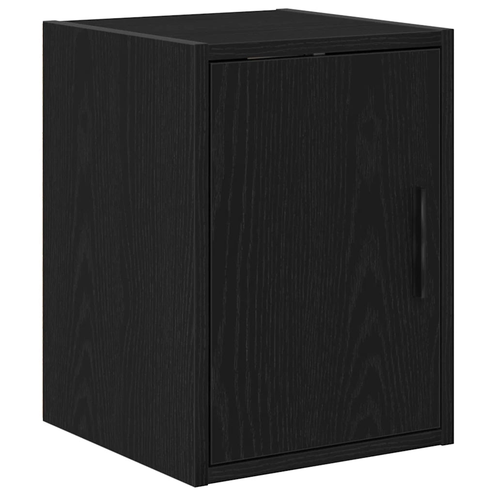 vidaXL Armadi da Garage 2 pz Neri in Legno Multistrato