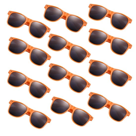 Solebrille per Bambini - 24 Stuks - Protezione UV400 - Lenti Polarizzate - Solebrille da Festa - Colore Arancione