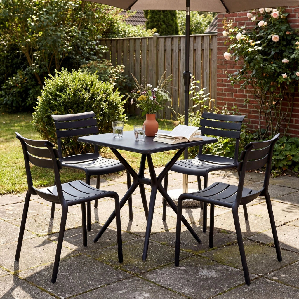 Set di mobili da giardino Vela con 4 sedie 1