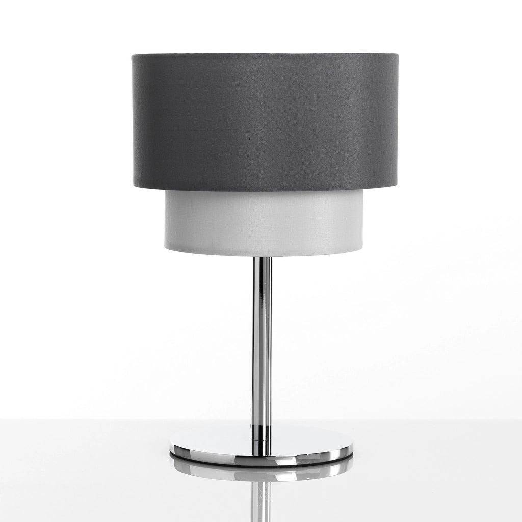 Lampada da tavolo LILIA in vetro e metallo nero opaco