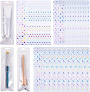 Set di 30 piccole tasche con chiusura a cerniera e finestra - Ideale per viaggi e archiviazione