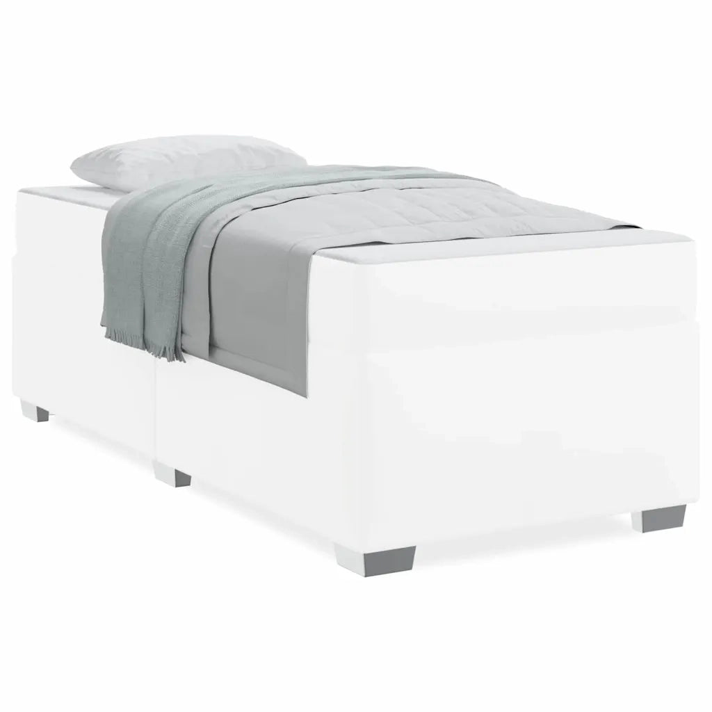 vidaXL Struttura del letto Bianco 90 x 200 cm Pelle sintetica