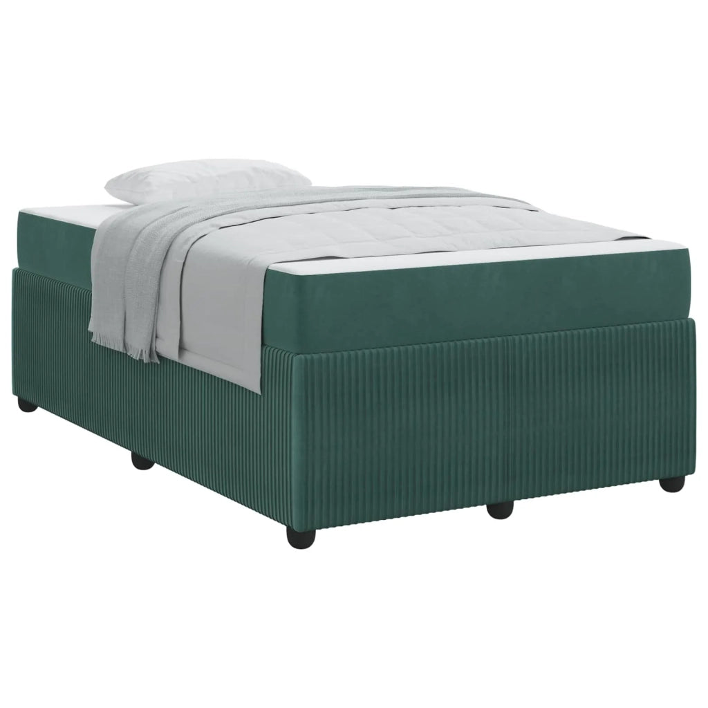 Struttura del letto-Giroletto Verde Scuro 120 x 190 cm Tessuto 677674