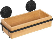 Montaggio di appendiabiti per bagno in legno di bambù con chiodi a viti, sostenimento fino a 12 kg - lega di ferro verniciata, 276 x 148 x 5 pollici, Nero/Chestnut (RAN10211)
