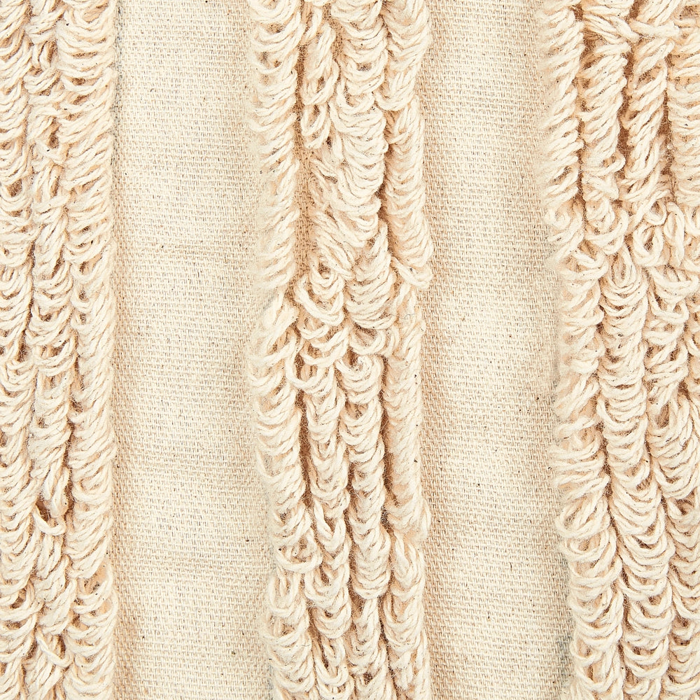 Set di 2 cuscini decorativi in cotone beige 45 x 45 cm con motivo astratto