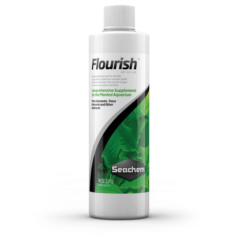 Seachem Flourish - Integratore di Oligoelementi +Vitamine+ Amminoacidi per Piante d'acqua dolce Formato: 250 ml