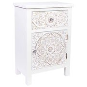 Tavolino in legno con 1 cassetto e 1 porta 47x30x70