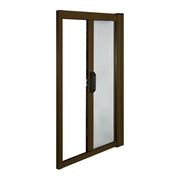IRS Zanzariera per Porta Avvolgibile Orizzontale a Molla Kit Alluminio Verniciato Rete Fibra Vetro PVC 160x250 cm colore Marrone