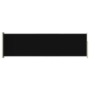 Tenda da sole laterale retrattile/schermo protettivo per patio giardino terrazza balcone 180 x 600 cm nero 02_0007346