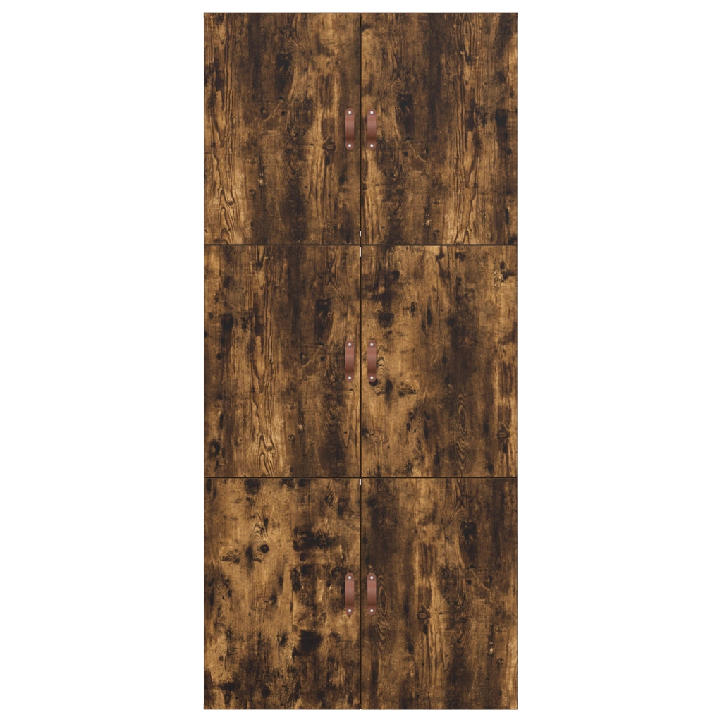 Struttura letto con contenitore  in rovere affumicato 100x200 cm