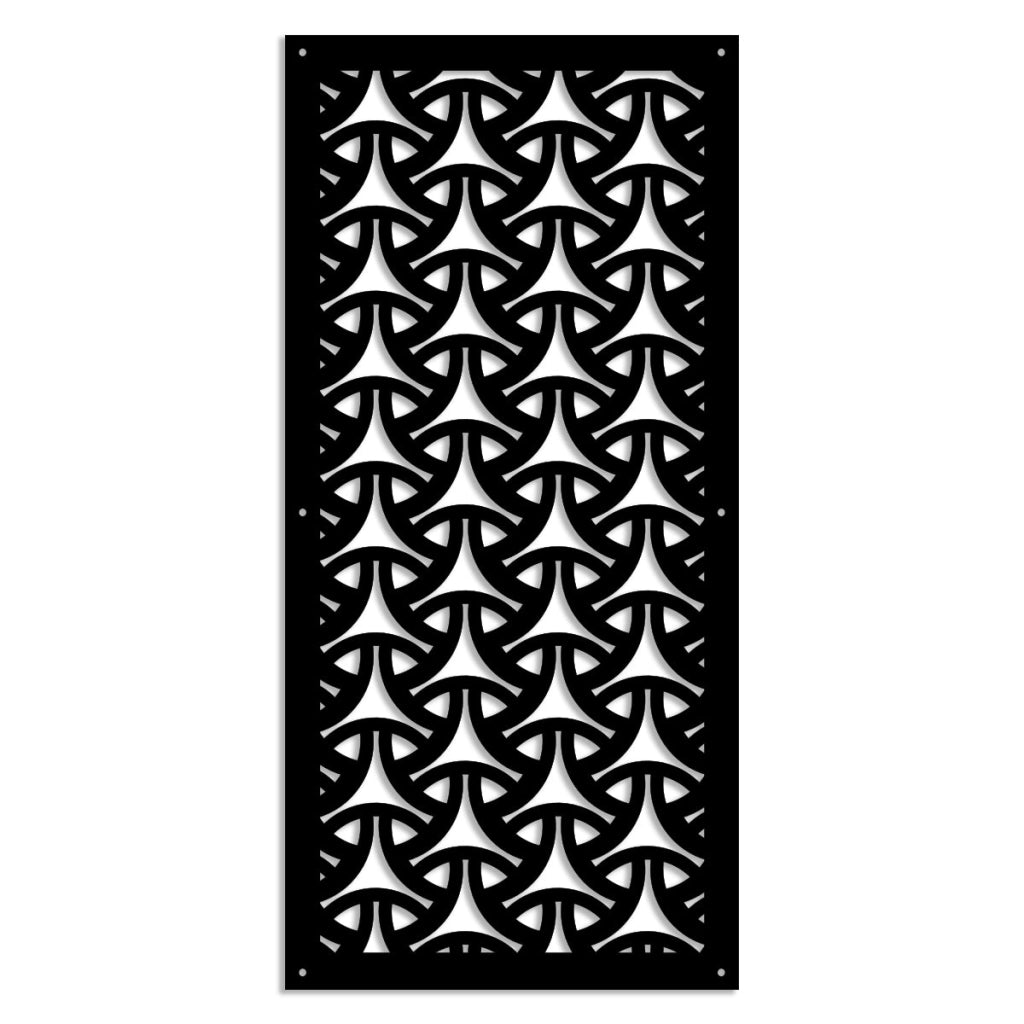 WEAVING - Pannello in PVC traforato - Parasole Colore: nero, Misura: 47x94 cm