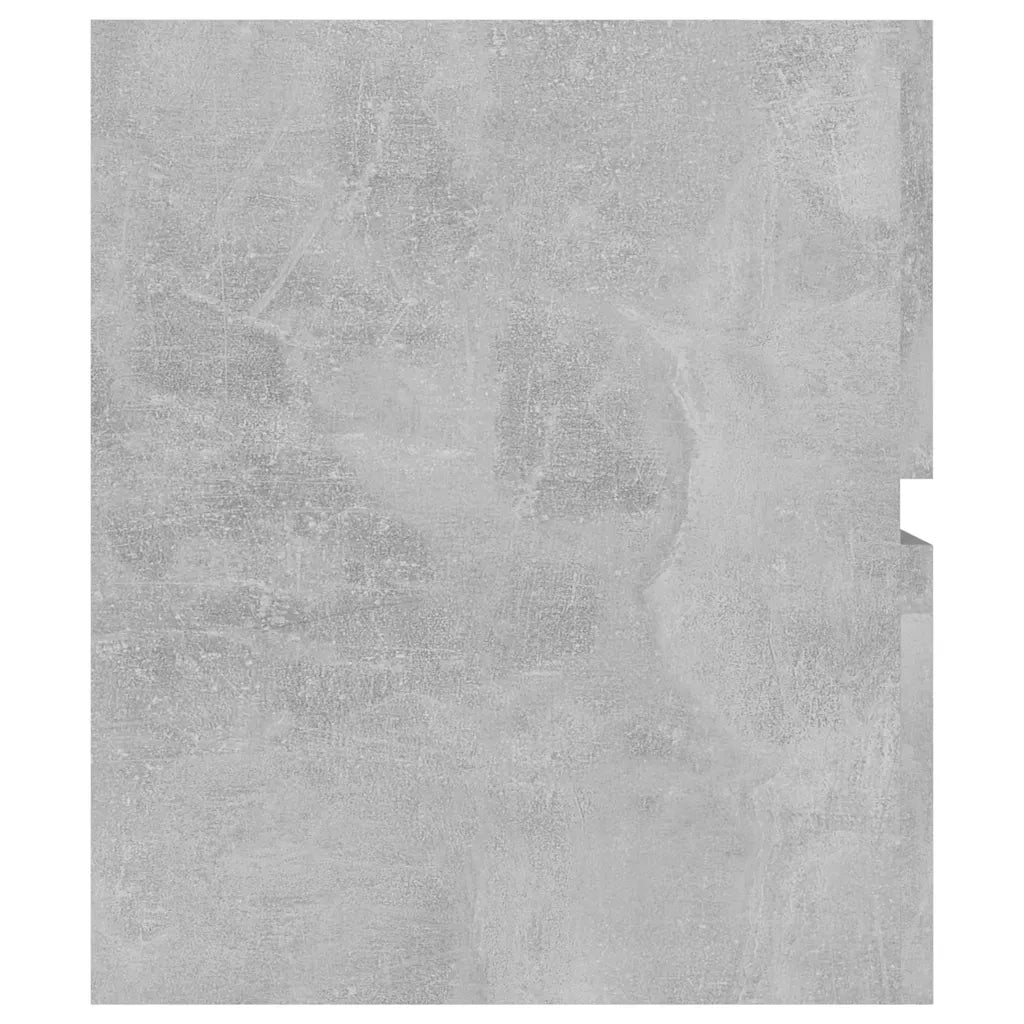 Mobile bagno contemporaneo con lavabo integrato e pratico vano contenitore 90 x 38,5 x 45 cm legno grigio cemento 02_0055096