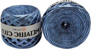 Gonna metallic a macramé a 180 g/m² - 2 pezzi - 110 m di lunghezza - gomma macramé - blu