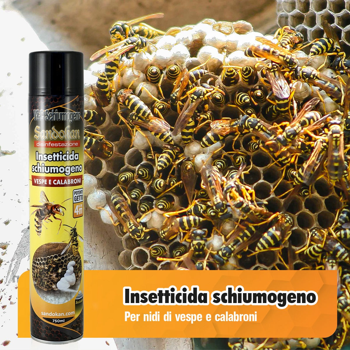 Insetticida Schiumogeno Vespe e Calabroni