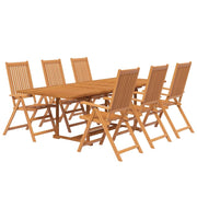 Set da pranzo da giardino per esterni composto da 7 pezzi in legno massello di acacia 02_0013931