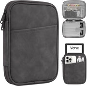 Case universale per eReader 6", 6", 7" compatibile con Kindle, Kobo, Tolino, Sony, 6" lettore elettronico con copertura anti-schegge, grigio