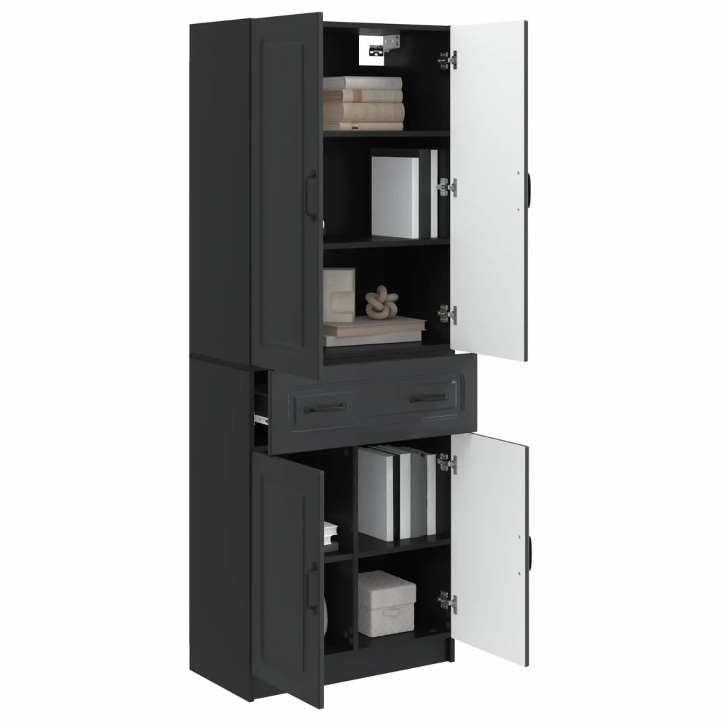 Set di armadi 2 pcs Nero Legno ingegnerizzato 3416989