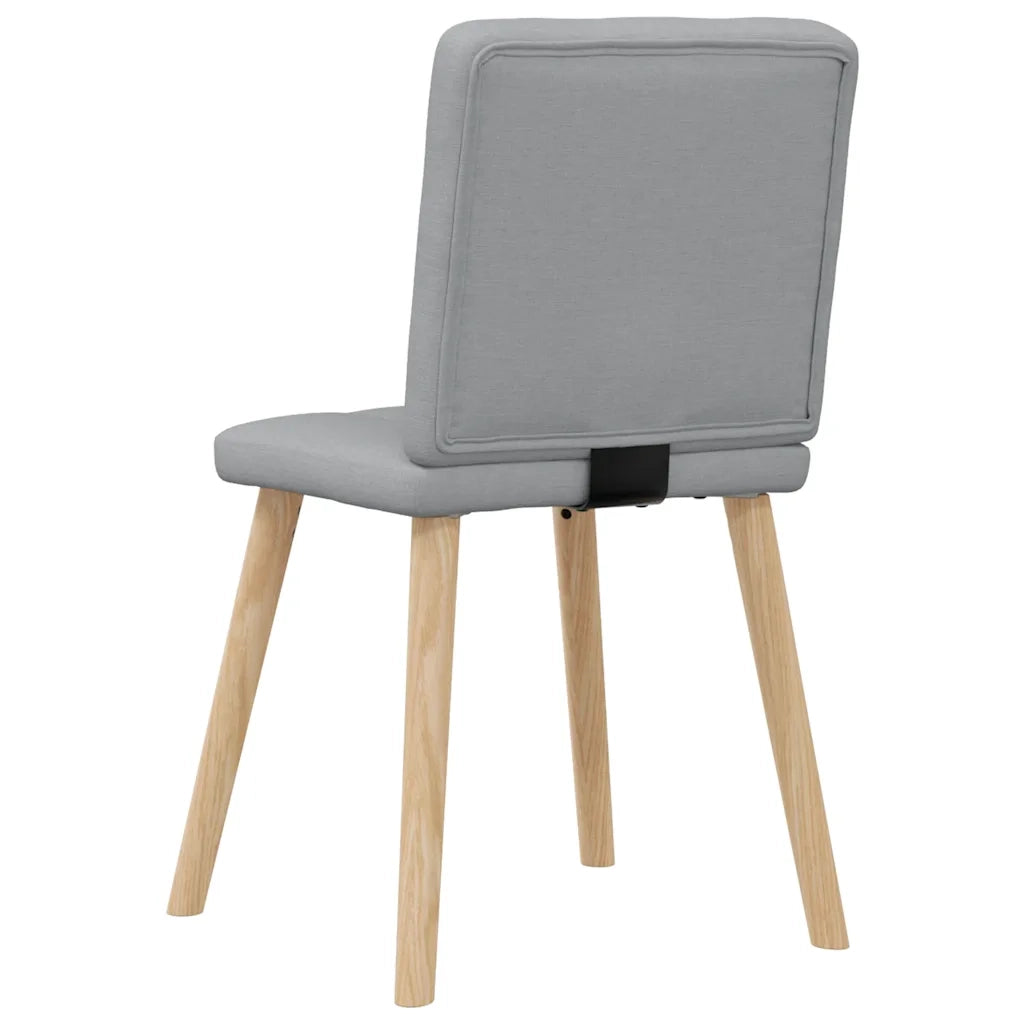 Sedie da Pranzo 2 pz Grigio Chiaro in Tessuto 4101068