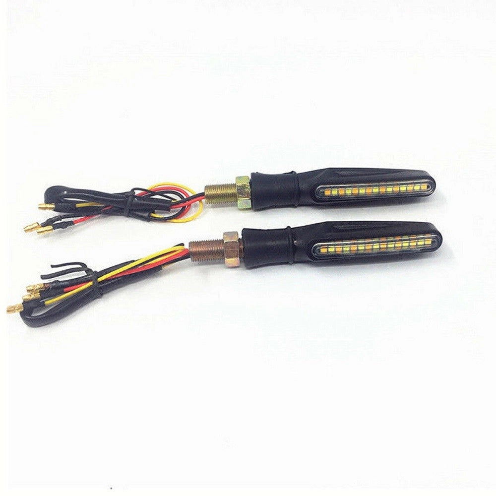 Trade Shop - Coppia Led Cob 12v Moto Frecce Indicatore Segnale Freccia Luce Sequenziale Hd810 -