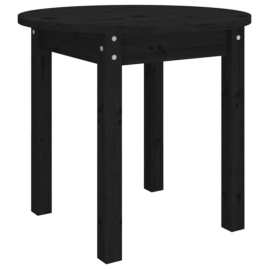 Tavolino da Salotto-Tavolino da soggiorno-Tavolo Nero ? 45x40 cm in Legno Massello di Pino